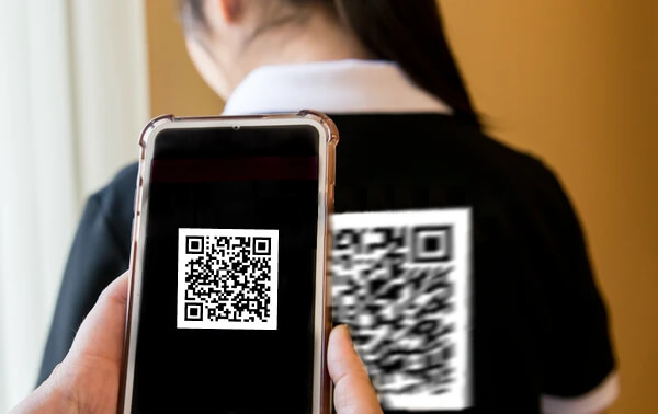 sample qr code placements